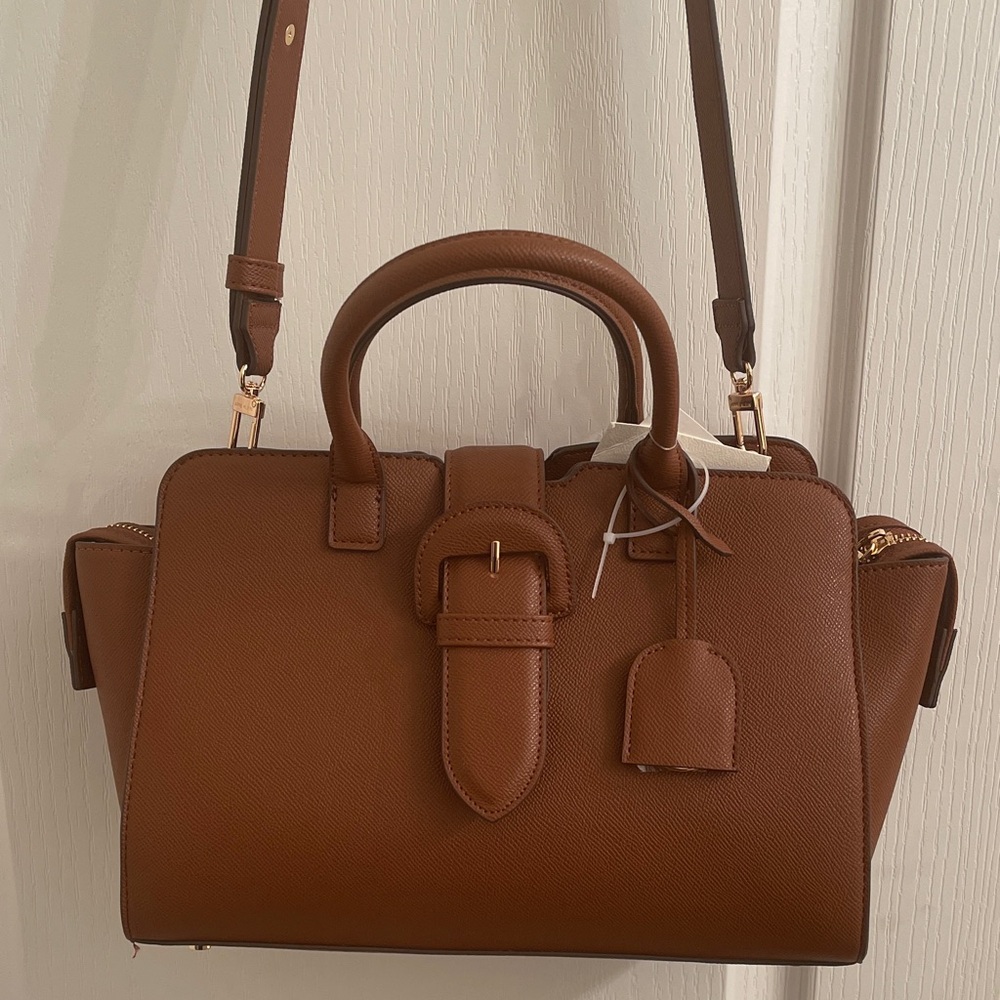 Elegant Brown Handbag Anne Klein with Wallet